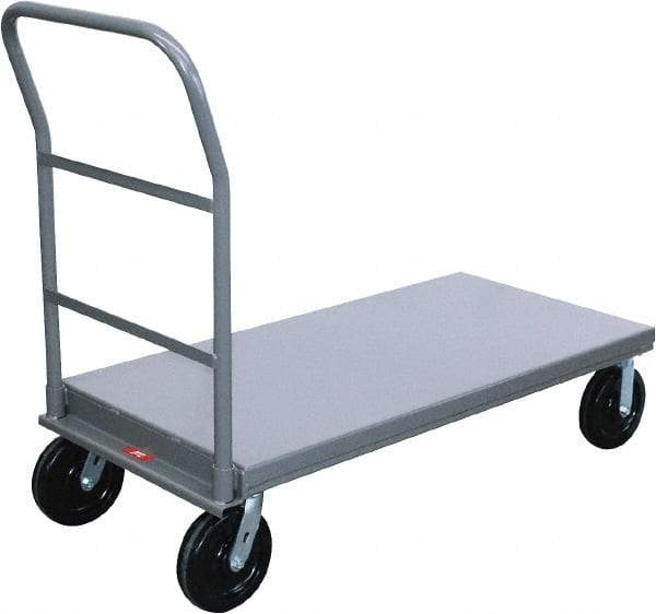 Jamco - 4,000 Lb Capacity Platform Truck - Steel Deck, 72" OAW, 12" Platform Height, Phenolic Casters - All Tool & Supply