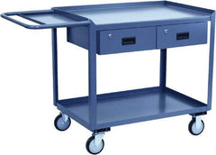 Jamco - Flush Mobile Work Bench - Steel, Gray, 24" Long x 36" Deep x 39" High - All Tool & Supply