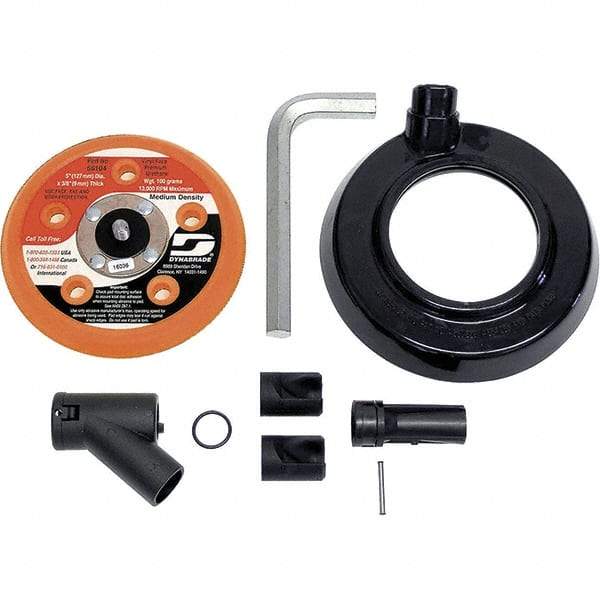 Dynabrade - Power Sander Vacuum Shroud Conversion Kit - 5" Diam, For Use with Dynorbital Supreme Random & Dynorbital-Spirit Random Orbital Sanders - All Tool & Supply