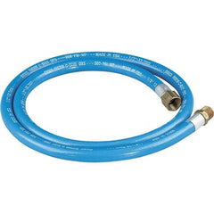 Dynabrade - 1/2" ID 5' Long Hose - Female/Male Ends, 90 Working psi, 1/2" Fitting, Blue - All Tool & Supply