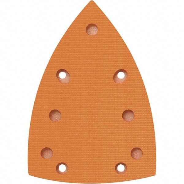 Dynabrade - 5-5/8 x 3-7/8" Triangular Hook Face Backing Pad - Dynabug II Compatible, Screw Attachment, Vacuum Pad, 3/8" Thick, Medium Density, Short Nap - All Tool & Supply