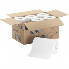 Georgia Pacific - Hard Roll of 1 Ply White Paper Towels - 9" Wide, 400' Roll Length - All Tool & Supply