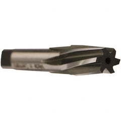 Emuge - 1/16" Pipe, 15/64" Small End Diam, 0.2362" Straight Shank, 17mm Flute, Taper Pipe Reamer - All Tool & Supply