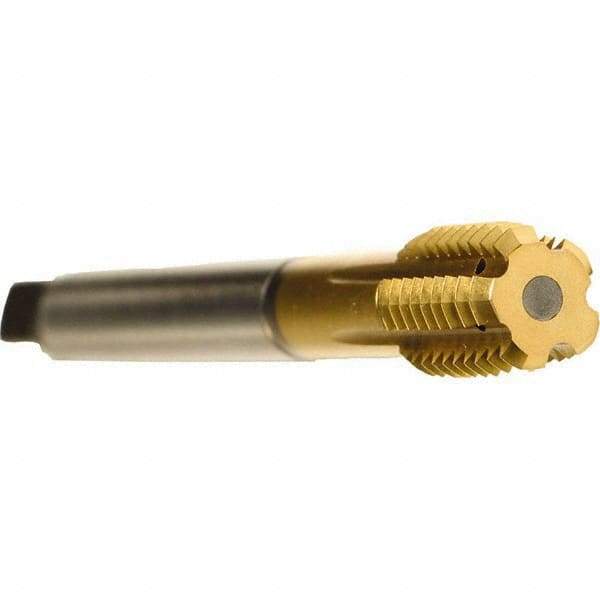 Emuge - 1/2-20 UNF 2BX Modified Bottoming Thread Forming Tap - Cobalt, TiN Finish, 3.937" OAL, 0.512" Thread Length, Right Hand Thread, Series Druck - All Tool & Supply