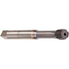 Emuge - M10x1.50 Metric 6HX Modified Bottoming Thread Forming Tap - Cobalt, TiCN Finish, 100mm OAL, 16mm Thread Length, Right Hand Thread, Series InnoForm - All Tool & Supply