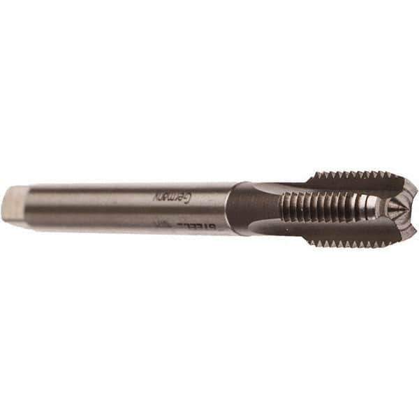 Emuge - 3/8-19" BSPP, 4 Flutes, Bottoming Chamfer, Bright Finish, Cobalt British Standard Pipe Tap - 0.4724" Shank Diam, 0.3543" Square Size, Series Rekord A - Exact Industrial Supply