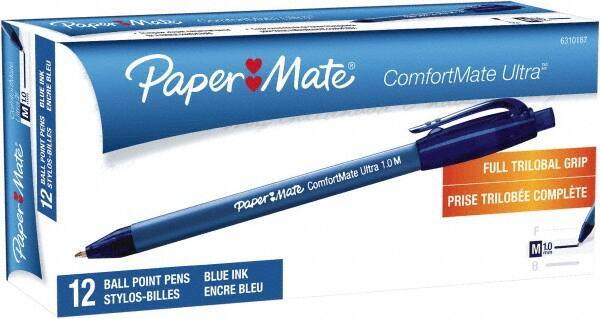 Paper Mate - 1mm Ball Point Retractable Pen - Blue - All Tool & Supply