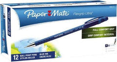 Paper Mate - 0.8mm Ball Point Stick Pen - Blue - All Tool & Supply