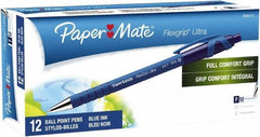 Paper Mate - 0.8mm Ball Point Retractable Pen - Blue - All Tool & Supply