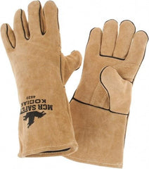 MCR Safety - Size L Jersey Lined Cowhide Welding Glove - Tan, Pair - All Tool & Supply