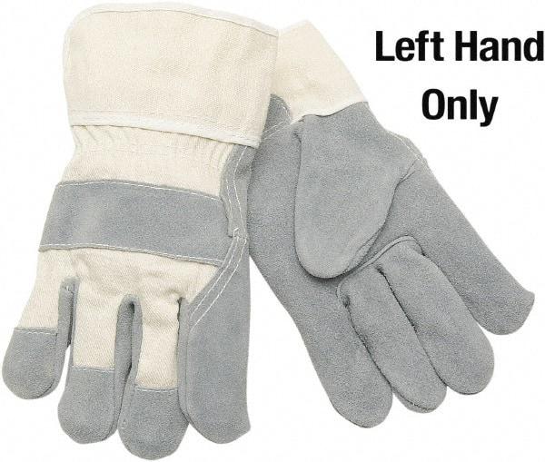 MCR Safety - Size L General Protection Work Gloves - For Work & Driver, Uncoated, Safety Cuff, Blue/White, Left - All Tool & Supply