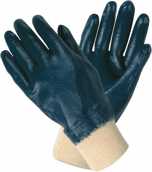 MCR Safety - Size L (9) Nitrile Coated PVC Work Gloves - Fully Coated, Paired - All Tool & Supply