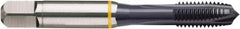 Guhring - M3.5x0.60 Metric Coarse, TiCN Finish, Cobalt Spiral Point Tap - Plug Chamfer, Right Hand Thread, 2" OAL, 0.472" Thread Length, 0.141" Shank Diam, 6H Class of Fit, Series 4416 - Exact Industrial Supply