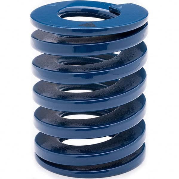 Associated Spring Raymond - 30mm Hole Diam, 15mm Rod Diam, 70mm Free Length, Blue Die Spring - All Tool & Supply