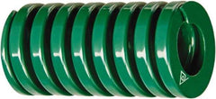 Associated Spring Raymond - 25mm Hole Diam, 12.5mm Rod Diam, 2" Free Length, Green Die Spring - 283 Lb Max Deflection, 1.0827" Max Deflection, Light Duty, Chromium Alloy Steel - All Tool & Supply