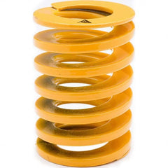 Associated Spring Raymond - 50mm Hole Diam, 25mm Rod Diam, 300mm Free Length, Yellow Die Spring - All Tool & Supply