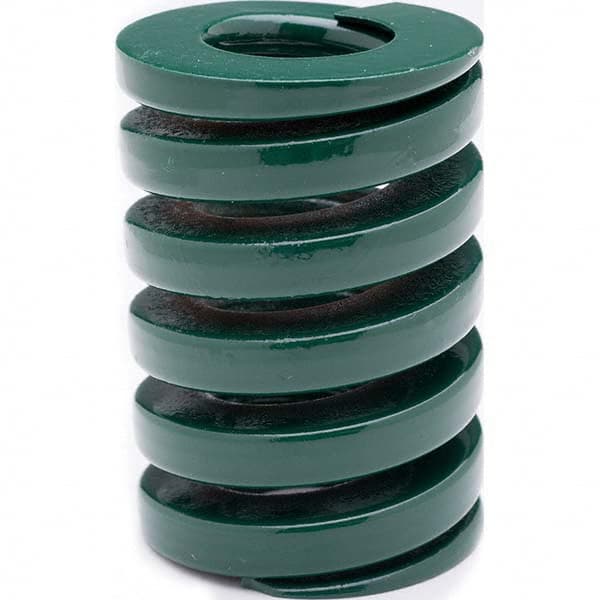 Associated Spring Raymond - 50mm Hole Diam, 25mm Rod Diam, 125mm Free Length, Green Die Spring - All Tool & Supply