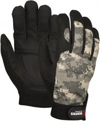 MCR Safety - Size M Synthetic Blend General Protection Work Gloves - For Work & Driver, Uncoated, Hook & Loop Cuff, Camouflage, Paired - All Tool & Supply