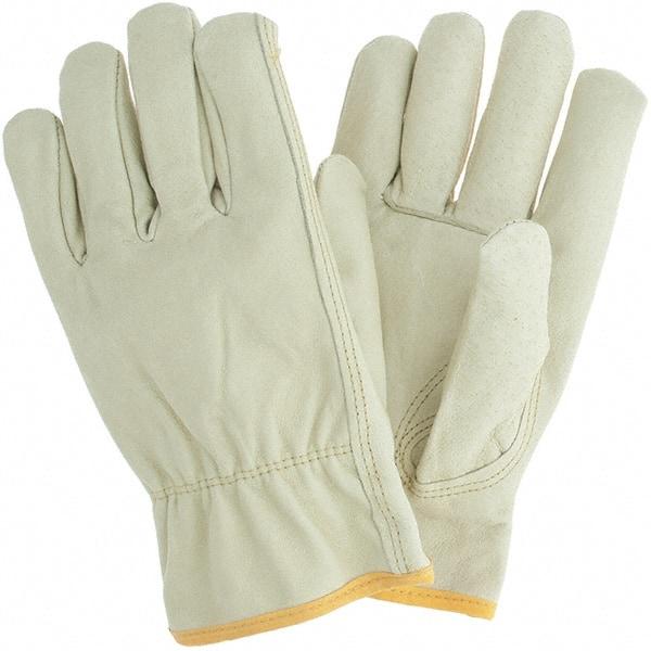 MCR Safety - Size 2XL Cold Protection Work Gloves - For Work & Driver, Uncoated, Natural/Red, Paired - All Tool & Supply