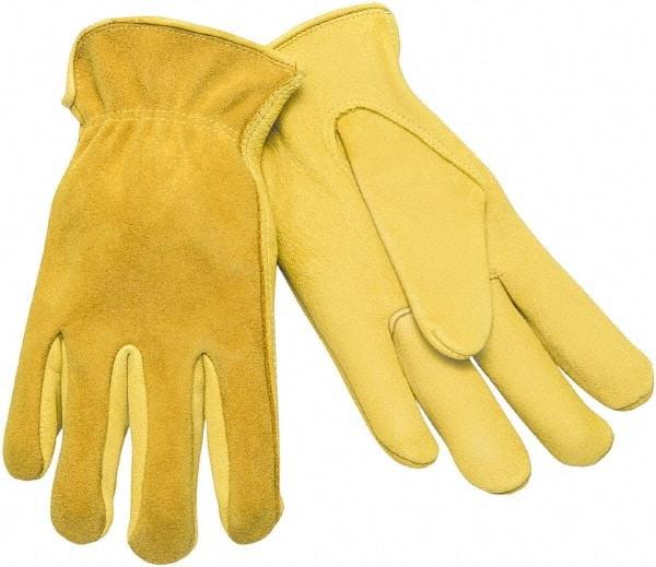 MCR Safety - Size S Deerskin General Protection Work Gloves - For Work & Driver, Uncoated, Natural, Paired - All Tool & Supply