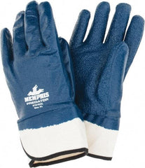 MCR Safety - Size XL General Protection Work Gloves - For General Purpose, Safety Cuff, Blue/Natural, Paired - All Tool & Supply