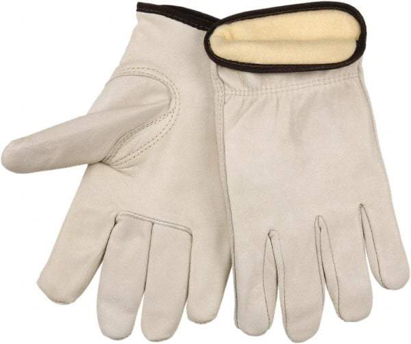 MCR Safety - Size M Cold Protection Work Gloves - For Work & Driver, Uncoated, Natural, Paired - All Tool & Supply