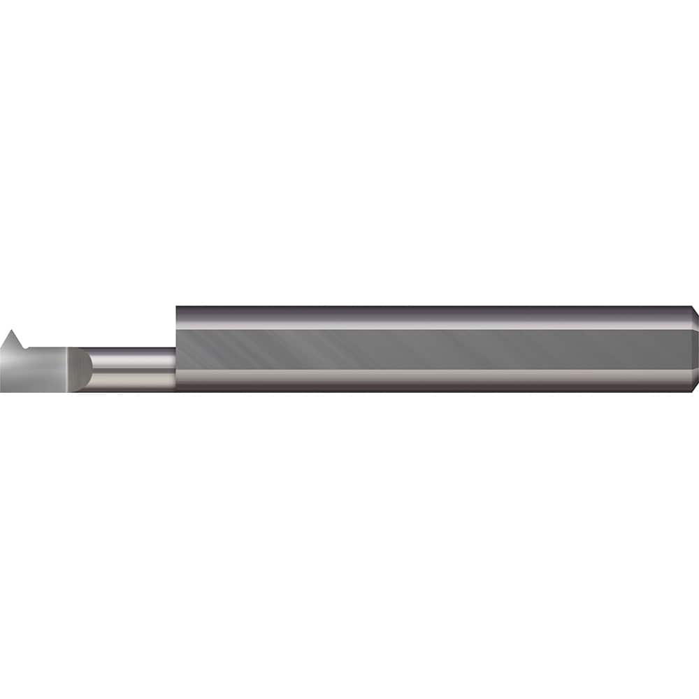 Micro 100 - Single Point Threading Tools; Thread Type: Internal ; Material: Solid Carbide ; Profile Angle: 60 ; Threading Diameter (Decimal Inch): 0.0400 ; Cutting Depth (Decimal Inch): 0.1500 ; Maximum Threads Per Inch: 76 - Exact Industrial Supply