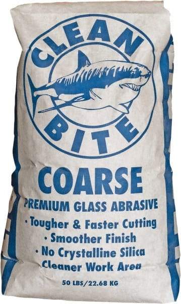 NC Minerals - Coarse Grade Angular Crushed Glass - 20 to 40 Grit, 50 Lb Bag - All Tool & Supply