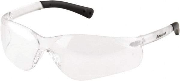 MCR Safety - Clear Lenses, Frameless Safety Glasses - Scratch Resistant, Size Universal, Wrap Around - All Tool & Supply