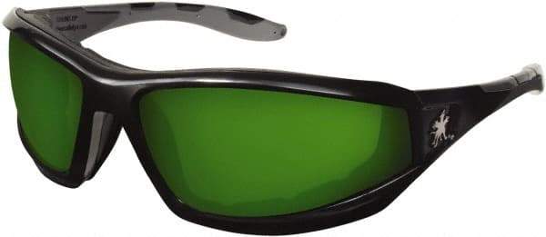 MCR Safety - Green Lenses, Framed Welding Glasses - Scratch Resistant, Size Universal, Wrap Around - All Tool & Supply