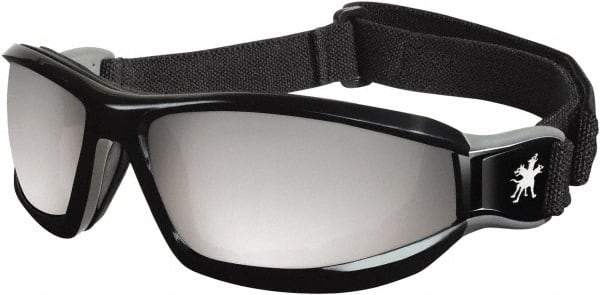 MCR Safety - Silver Mirror Lenses, Framed Safety Glasses - Scratch Resistant, Size Universal, Wrap Around - All Tool & Supply