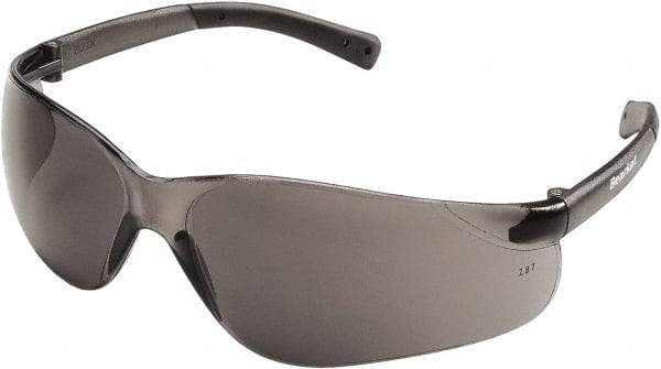 MCR Safety - Gray Lenses, Frameless Safety Glasses - Scratch Resistant, Size Universal, Wrap Around - All Tool & Supply