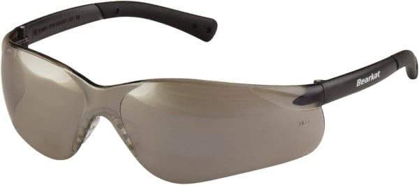 MCR Safety - Silver Mirror Lenses, Frameless Safety Glasses - Scratch Resistant, Size Universal, Wrap Around - All Tool & Supply