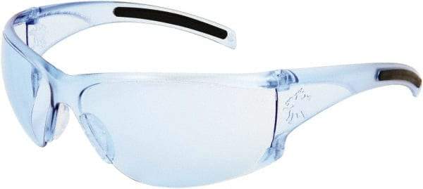 MCR Safety - Light Blue Lenses, Framed Safety Glasses - Scratch Resistant, Size Universal, Wrap Around - All Tool & Supply