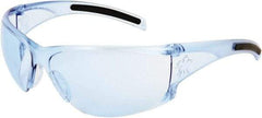 MCR Safety - Light Blue Lenses, Framed Safety Glasses - Scratch Resistant, Size Universal, Wrap Around - All Tool & Supply