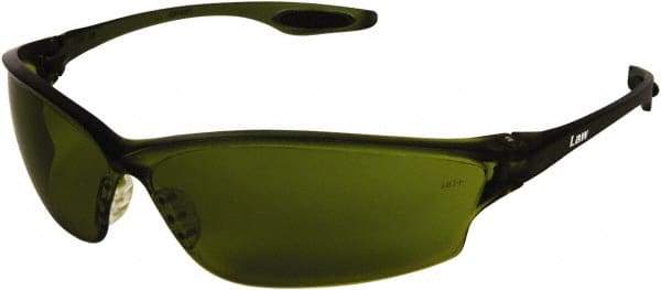 MCR Safety - Green Lenses, Framed Welding Glasses - Scratch Resistant, Size Universal, Wrap Around - All Tool & Supply