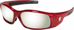 MCR Safety - Silver Mirror Lenses, Framed Safety Glasses - Scratch Resistant, Size Universal, Wrap Around - All Tool & Supply