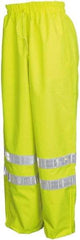 MCR Safety - Size XL, High Visibility Lime, Rain Pants - 2 Pockets - All Tool & Supply