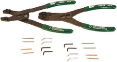 SK - 1-13/16 to 4" Ring Internal, 1-1/2 to 4" Ring External, Solid Combination Retaining Ring Pliers - All Tool & Supply