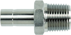 Brennan - 1/2" Tube OD x 1/2 Thread Stainless Steel Compression Tube Male Adapter - All Tool & Supply