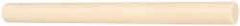 Made in USA - 1' Long, 2-1/2" Diam, ABS Plastic Rod - Beige - All Tool & Supply