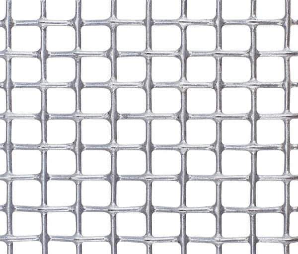 Value Collection - 30 Gage, 0.014 Inch Wire Diameter, 24 x 24 Mesh per Linear Inch, Steel, Wire Cloth - 0.014 Inch Opening Width, 12 Inch Wide x 12 Inch Stock Length, Galvanized after Weave - All Tool & Supply