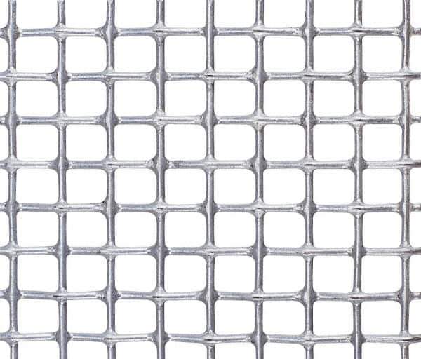 Value Collection - 20 Gage, 0.035 Inch Wire Diameter, 5 x 5 Mesh per Linear Inch, Steel, Wire Cloth - 0.165 Inch Opening Width, 36 Inch Wide, Cut to Length, Galvanized after Weave - All Tool & Supply