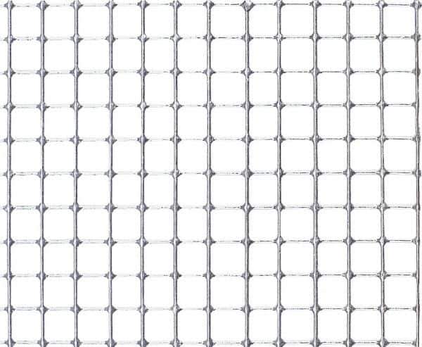 Value Collection - 22 Gage, 0.028 Inch Wire Diameter, 1/4 x 1/4 Mesh per Linear Inch, Steel, Welded Fabric Wire Cloth - 0.222 Inch Opening Width, 48 Inch Wide, Cut to Length, Galvanized - All Tool & Supply