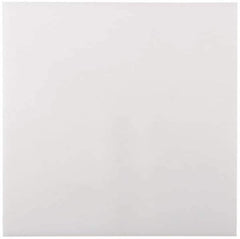 Made in USA - 1-1/2" Thick x 12" Wide x 2' Long, Polyethylene (UHMW) Sheet - White, ±0.10% Tolerance - All Tool & Supply