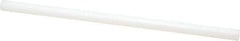 Made in USA - 1' Long, 4-1/2" Diam, Polyethylene (UHMW) Plastic Rod - White - All Tool & Supply