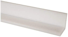 Made in USA - 1/2 Inch Thick, Polyethylene (UHMW), Strip Angle Wear Strip - 3 Inch Wide - All Tool & Supply