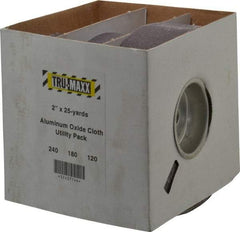 Tru-Maxx - 25 Yards x 2" 3 Piece Roll Kit - 120, 180 & 240 Grit, & Fine & Very Fine Grades - All Tool & Supply