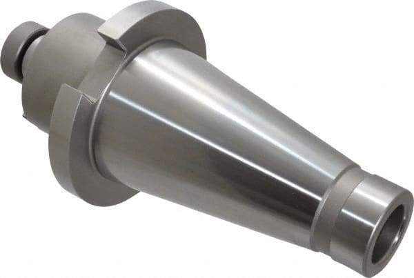 Accupro - NMTB50 Taper Shank 1" Pilot Diam Shell Mill Holder - 1.88" Flange to Nose End Projection, 1/2-20 Lock Screw, Through-Spindle Coolant - Exact Industrial Supply