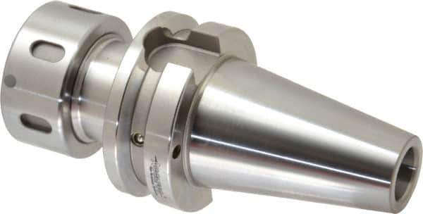 Accupro - 3/64" to 3/4" Capacity, 3" Projection, BT40 Taper Shank, TG/PG 75 Collet Chuck - 0.0002" TIR, Through-Spindle & DIN Flange Coolant - Exact Industrial Supply